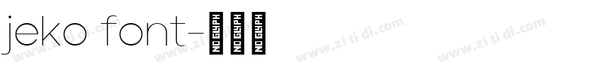 jeko font字体转换